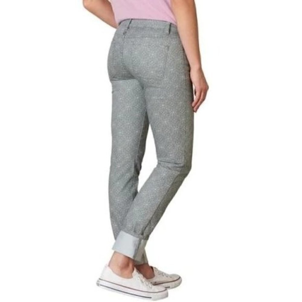 Prana Kara Light Gray Printed Skinny Jeans 4